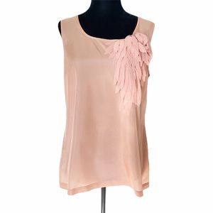 100% Silk Pink Ann Taylor Blouse